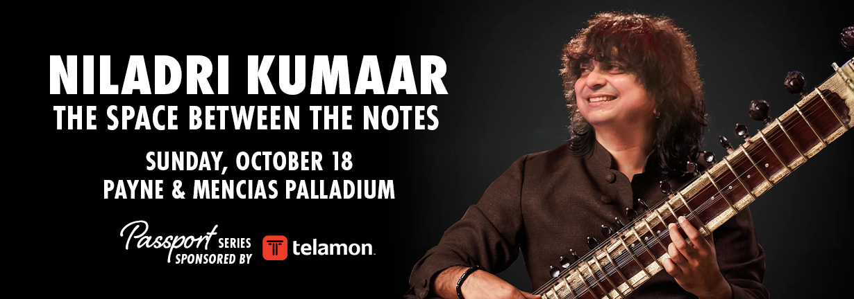Niladri Kumaar, the Space Between the Notes, Sunday, October 18 at the Payne & Mencias Palladium