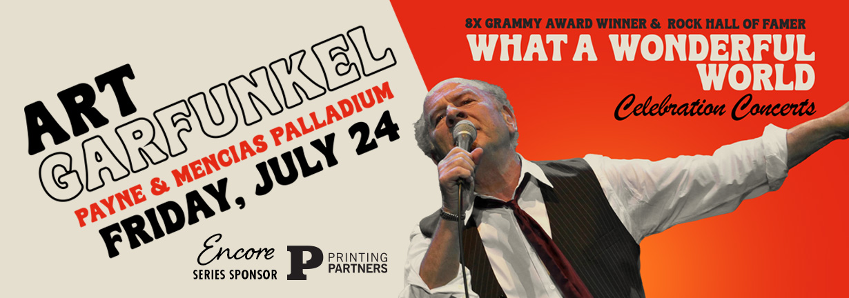 Art Garfunkel, Friday July 24 at the Payne & Mencias Palladium