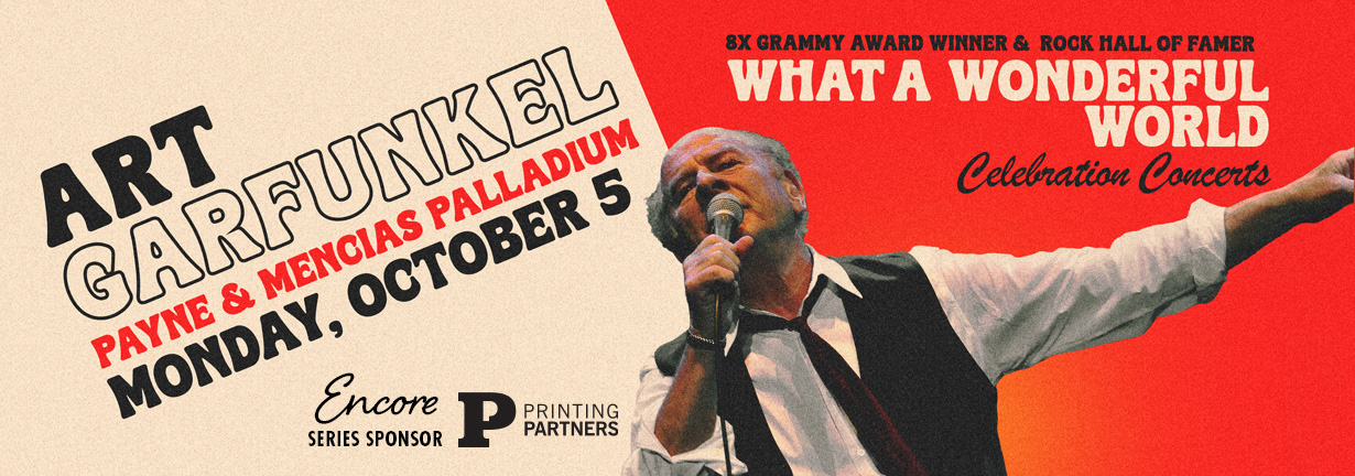 Art Garfunkel: What a Wonderful World Concerts, Monday, October 5 at the Payne & Mencias Palladium