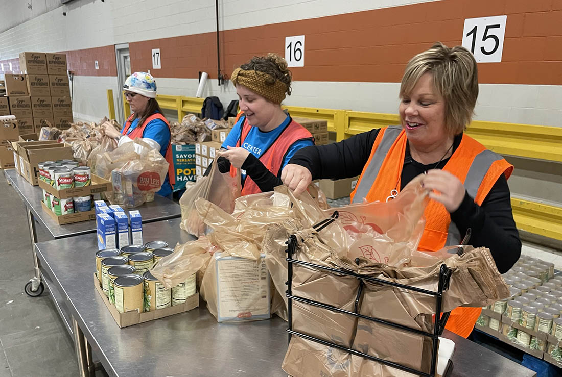 Center staffers volunteer at food bank The Center for the Performing Arts