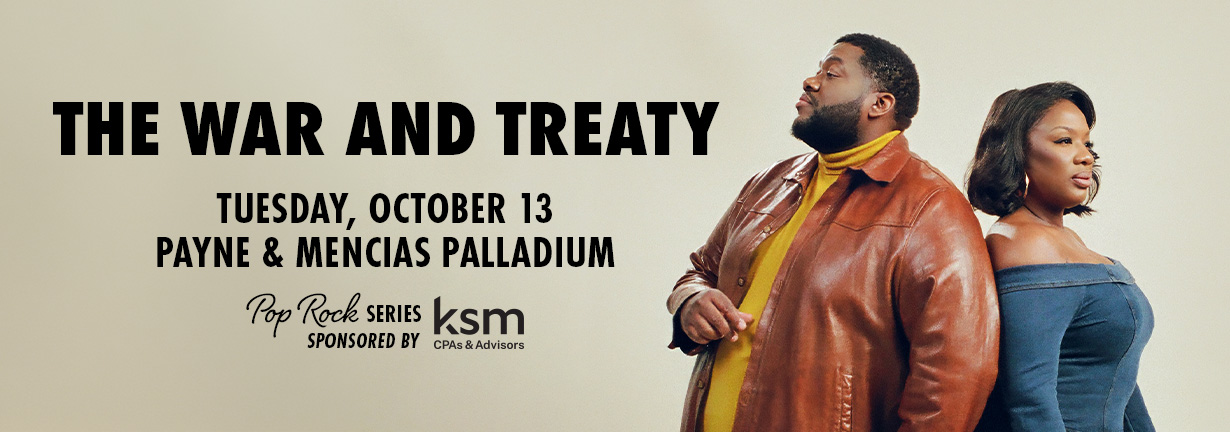 The War and Treaty, Tuesday, October 13 at the Payne & Mencias Palladium The War and Treaty, Tuesday, October 13 at the Payne & Mencias Palladium