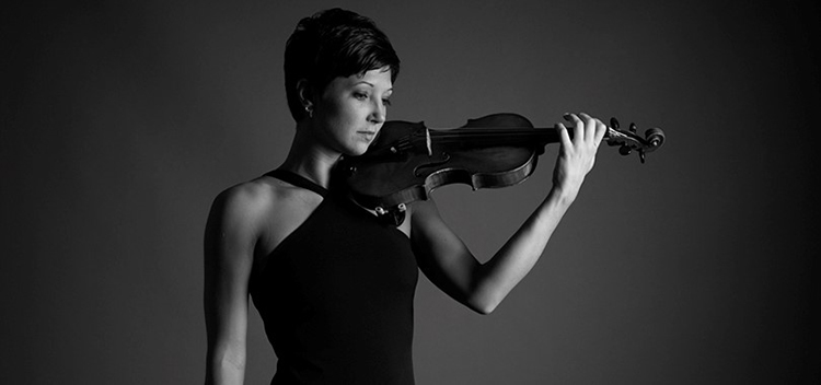 Dr. Laura Colgate plays the violin