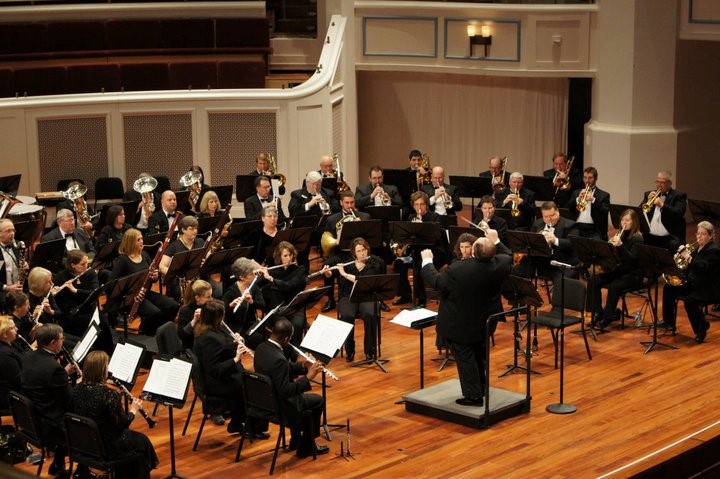 The Indiana Wind Symphony performs at the Palladium.