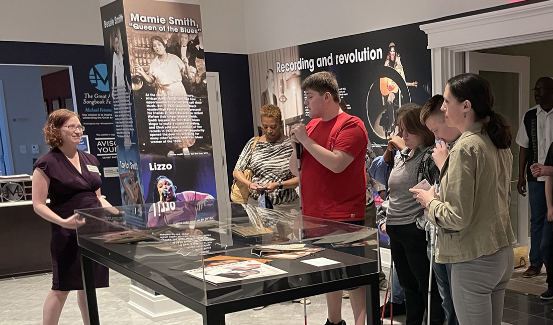 Students visit the Songbook Exhibit Gallery