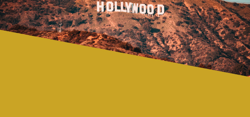 A view of the Hollywood sign in Los Angeles.