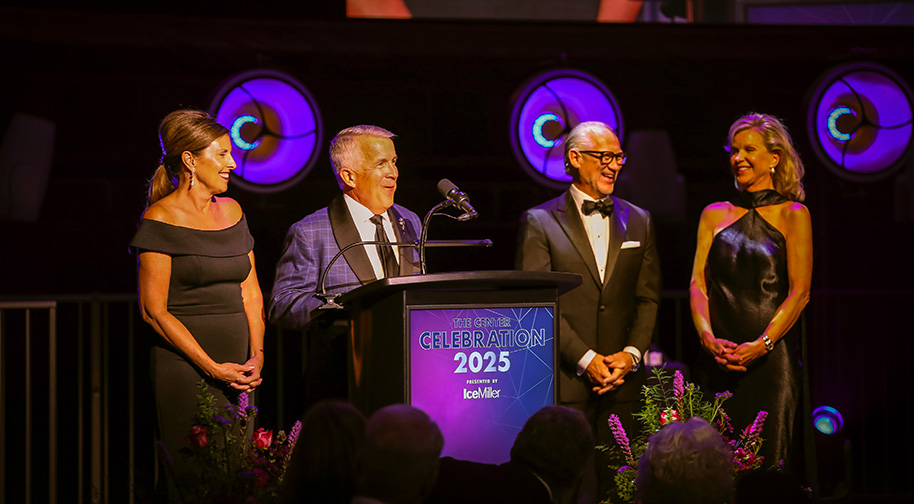 Gala co-chairs welcome guests to the Center Celebration 2025.