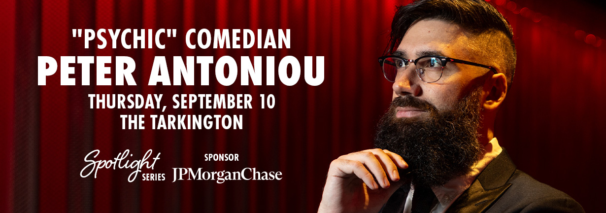Psychic Comedian Peter Antoniou, Thursday, September 10 at the Tarkington