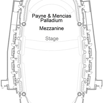 Payne & Mencias Palladium Mezzanine level seating map