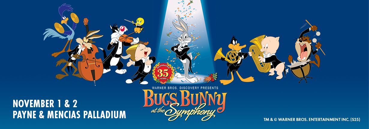 Bugs Bunny at the Symphony, November 1 & 2 at the Payne & Mencias Palladium
