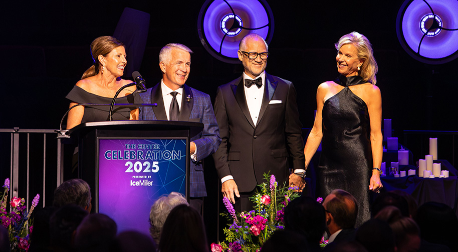 Gala co-chairs welcome guests to the Center Celebration 2025.
