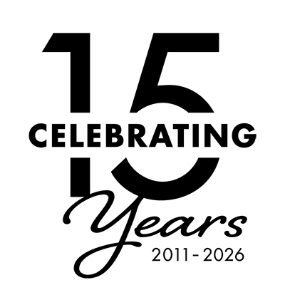 A graphic reads "Celebrating 15 Years: 2011-2016"