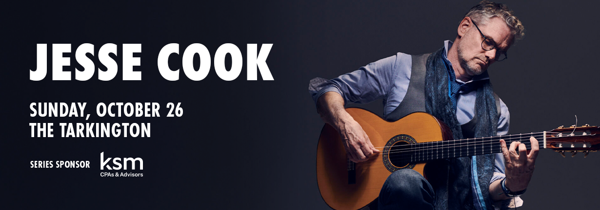 Jesse Cook, Sunday October 26 at the Tarkington